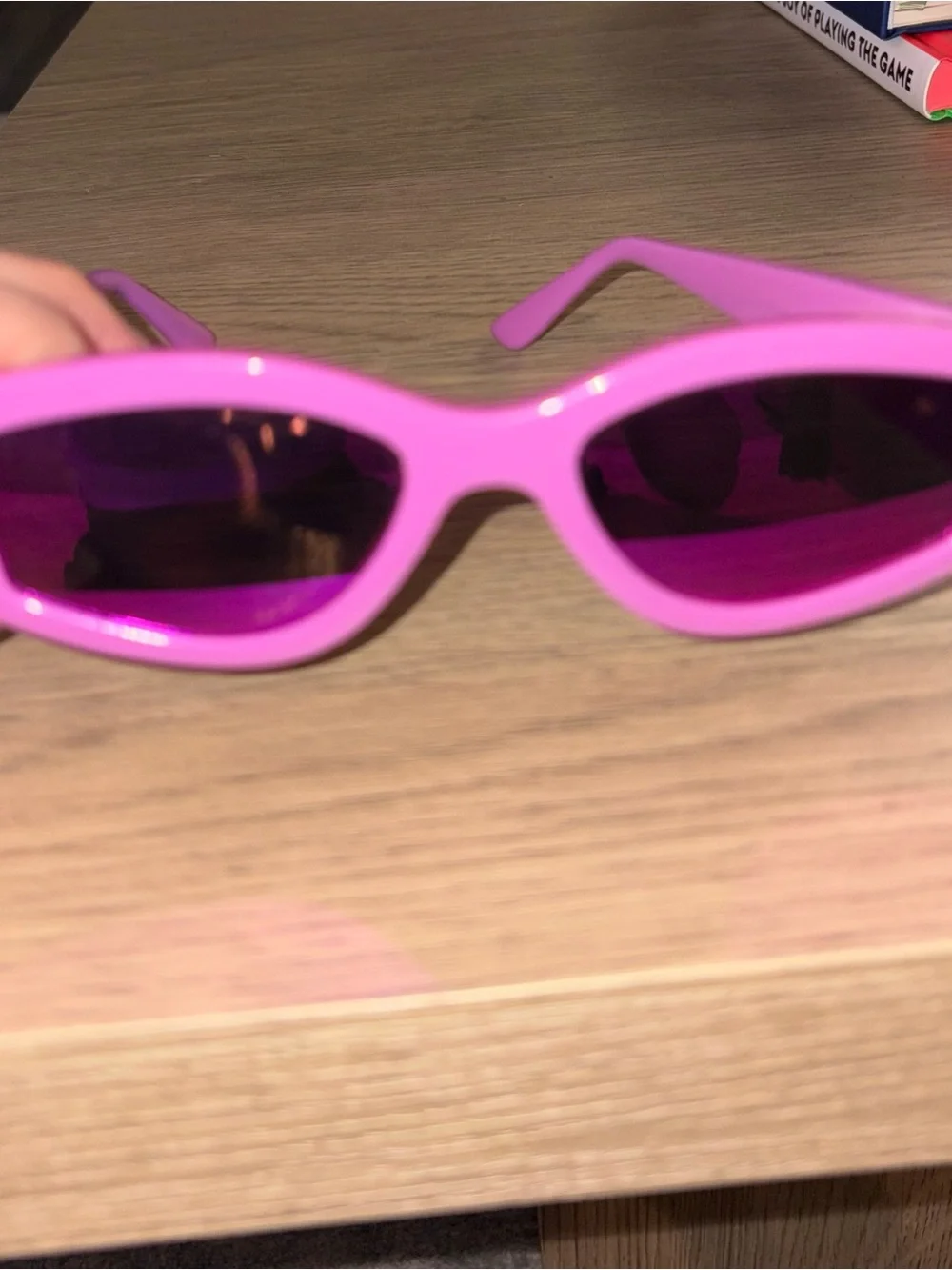Diff Eyewear Pink Sunglasses with Reflective Pink/Purple Lenses